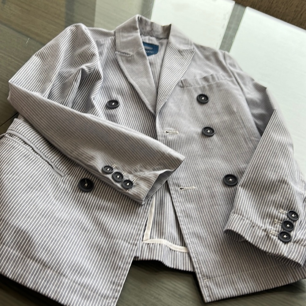 Aston Marten searsucker jacket super elegant boys 6